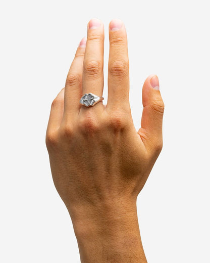 BUDDHA TO BUDDHA KATJA KLAVER ZEGELRING MOTHER OF PEARL ZILVER