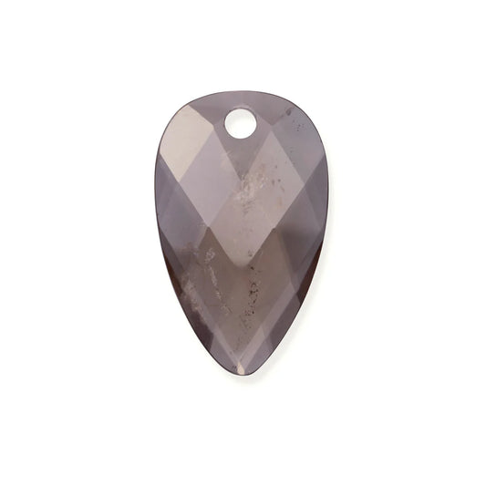 SPARKLING Pendant Gemstone Facet Blossom Smoky Quartz 33mm