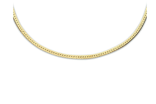 L-Kasius collier slang plat 1,7 mm 40 + 5 cm 3 micron