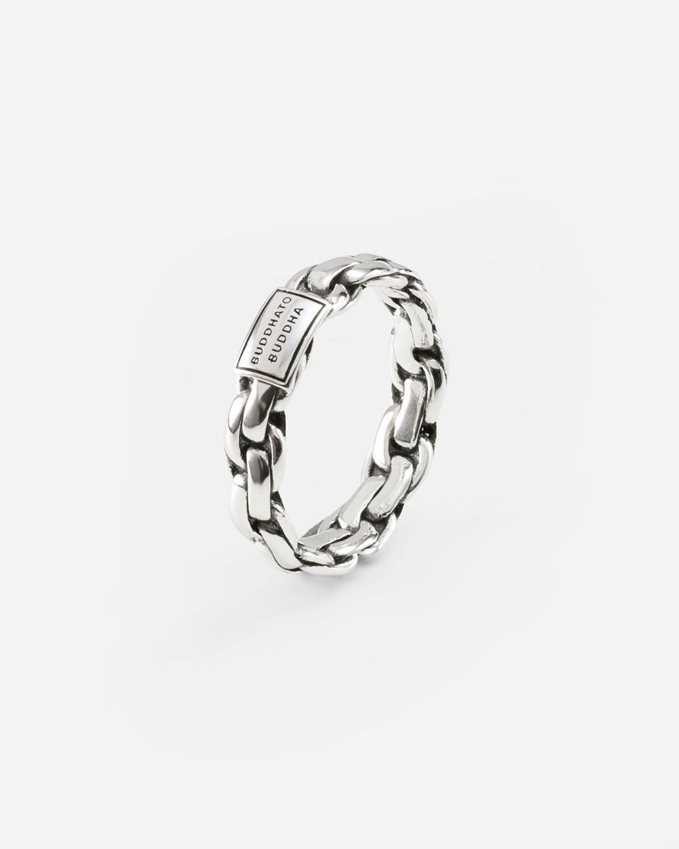 BUDDHA TO BUDDHA RING VENETIAN TWIST ZILVER