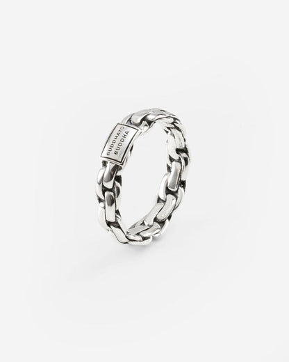 BUDDHA TO BUDDHA RING VENETIAN TWIST ZILVER