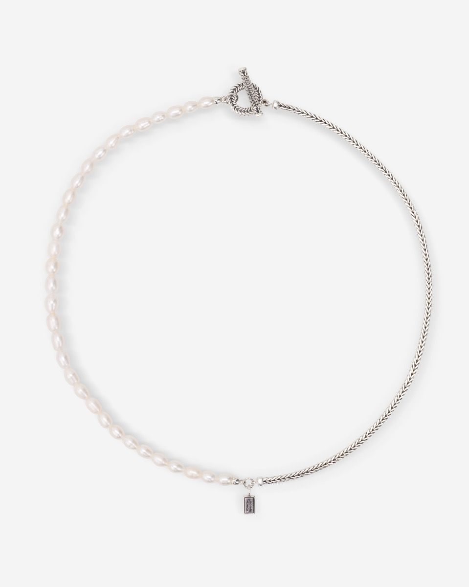 BUDDHA TO BUDDHA BARBARA MINI PAREL KETTING ZILVER 60 CM