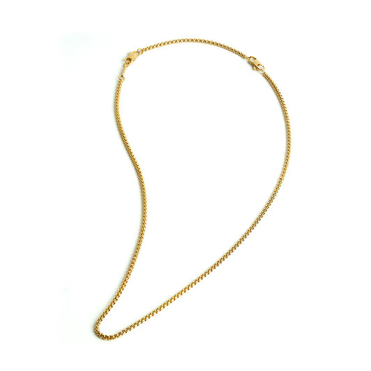GEMENI VITO BOXEL KETTING 3MM MET GOUDEN AFWERKING