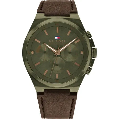 Tommy Hilfiger Horloge Leer TH1792085