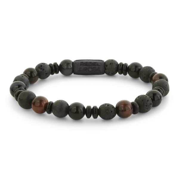Rebel & Rose Armband Variations Mix-Black 8mm