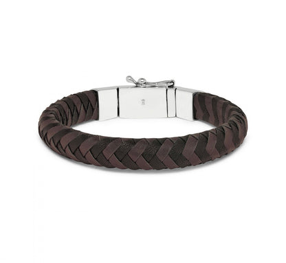 SILK Armband Zwart-Bruin 326BBR 19CM
