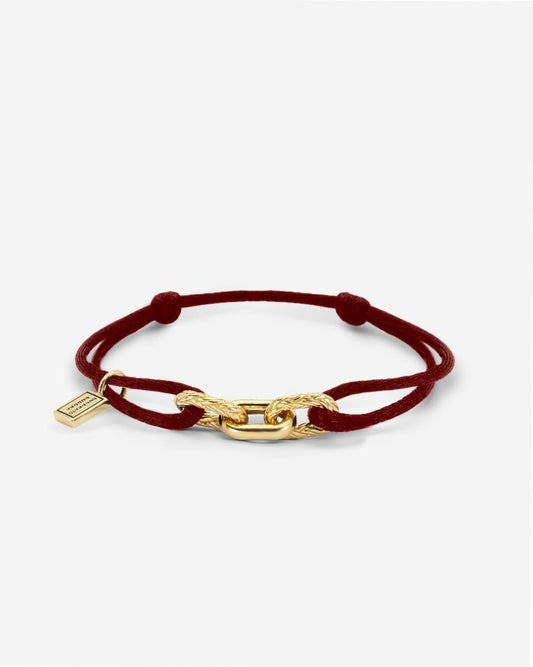 BUDDHA TO BUDDHA KOORD ARMBAND KATJA VERGULD ROOD