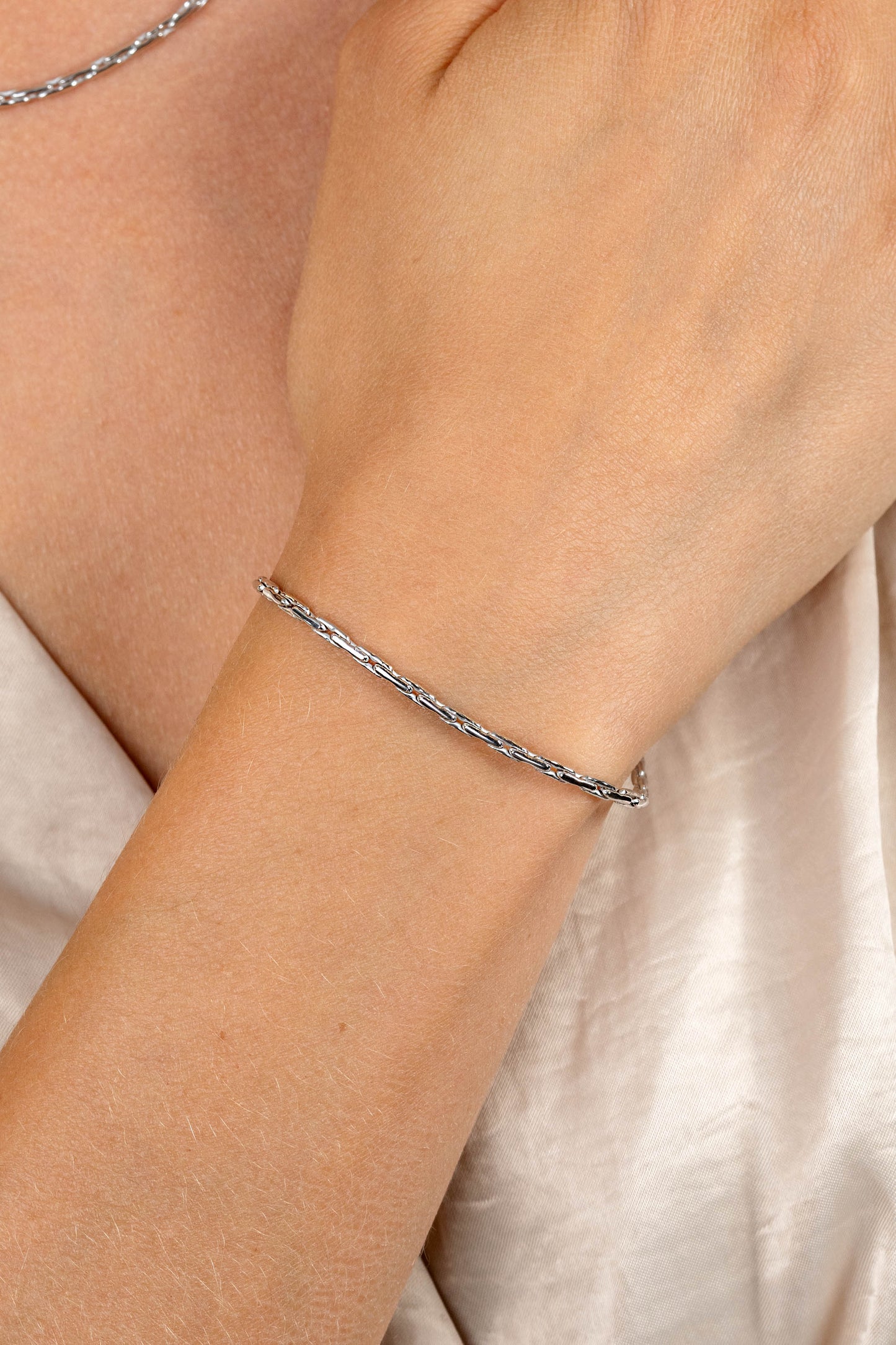 ZINZI ARMBAND ANKER ROND GESLEPEN ZIA2648