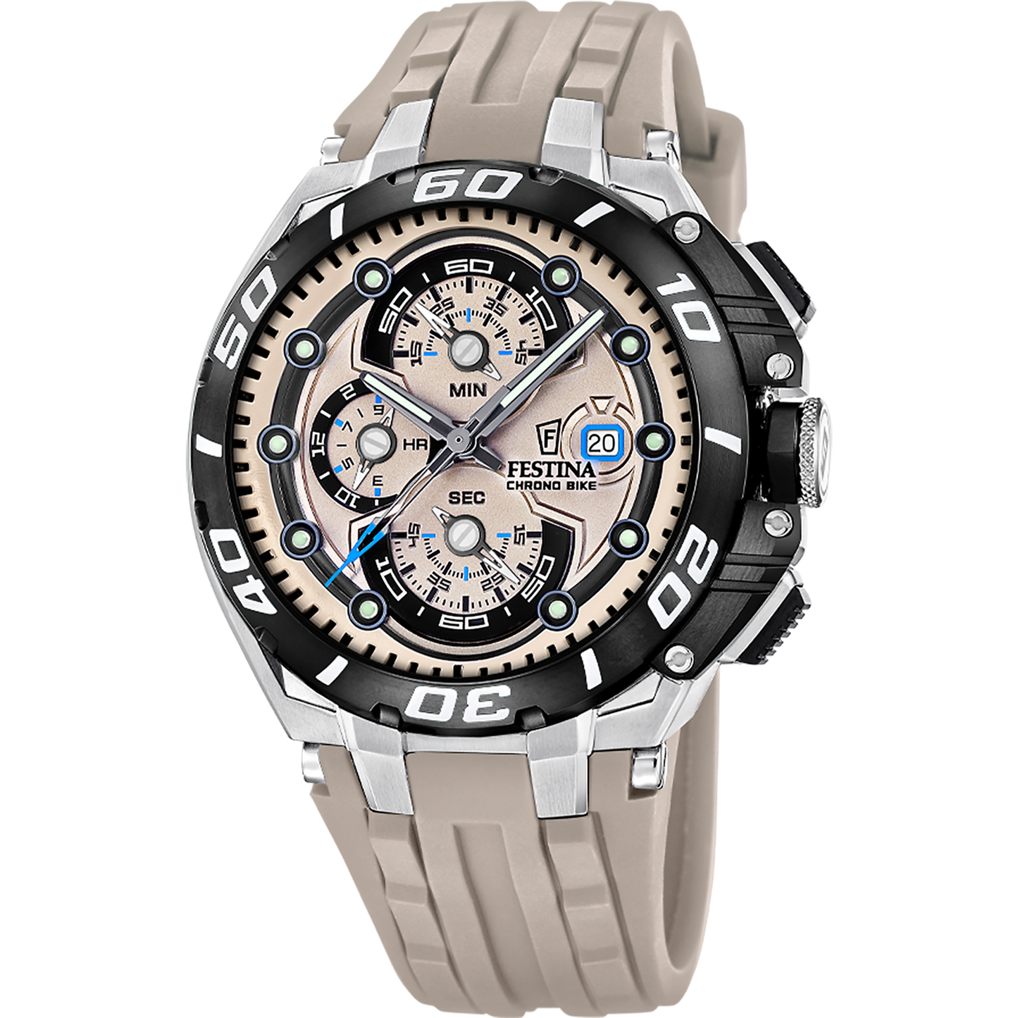 FESTINA HEREN HORLOGE BEIGE CHRONO BIKE F20775/2