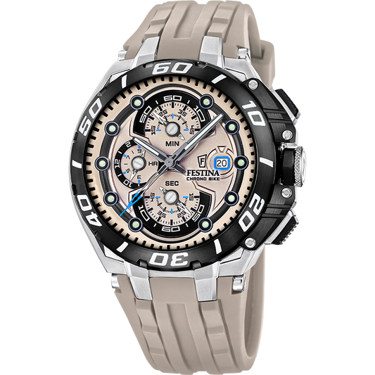 FESTINA HEREN HORLOGE BEIGE CHRONO BIKE F20775/2