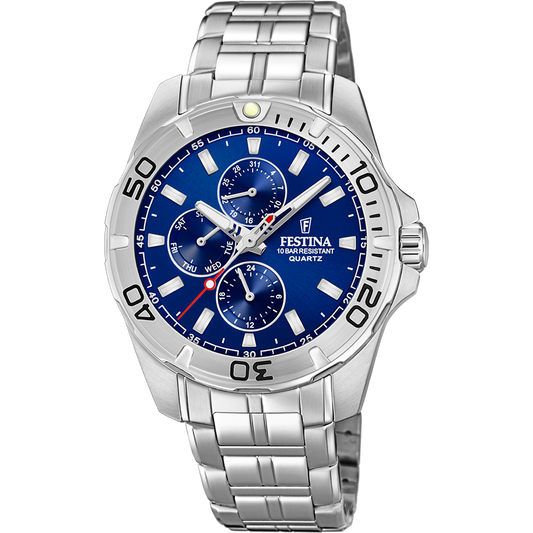 FESTINA HEREN HORLOGE BLAUW MULTIFUNCTION COLLECTION F20445/2