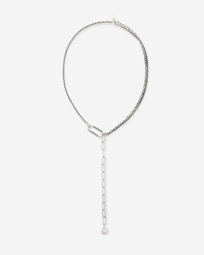 BUDDHA TO BUDDHA GEORGE MULTI CHAIN Y KETTING ZILVER 50 CM