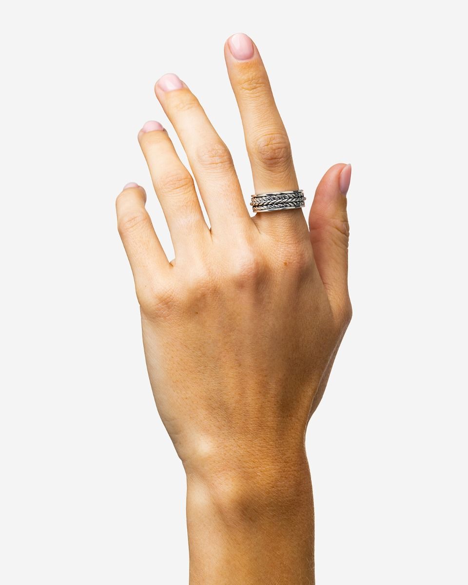 BUDDHA TO BUDDHA NURUL XS SPINNING RING ZILVER