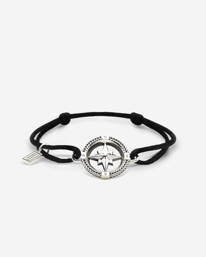 BUDDHA TO BUDDHA BARBARA MINI KOMPAS KOORD ARMBAND ZILVER