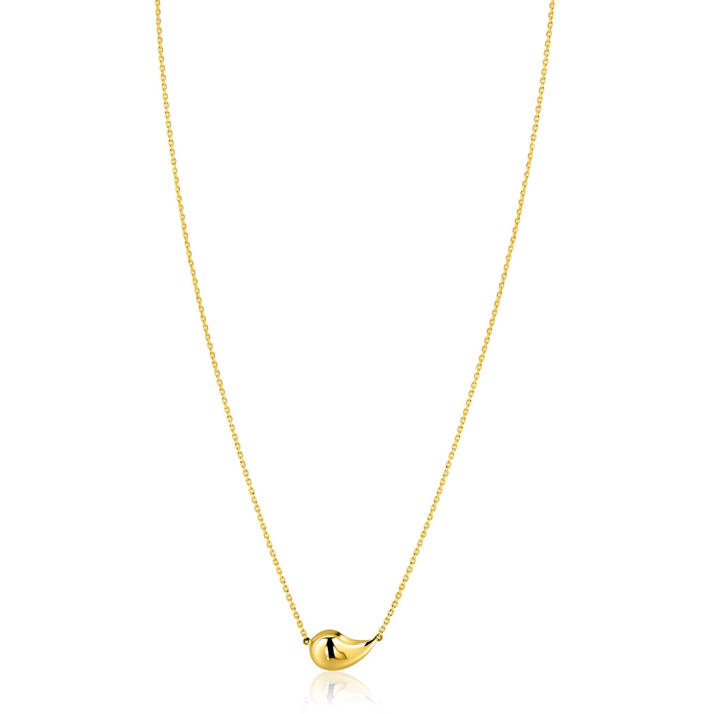ZINZI Gold collir met druppelvorm hanger