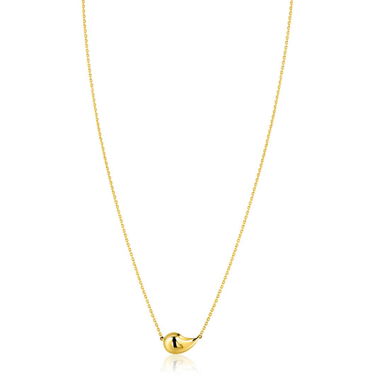 ZINZI Gold collir met druppelvorm hanger