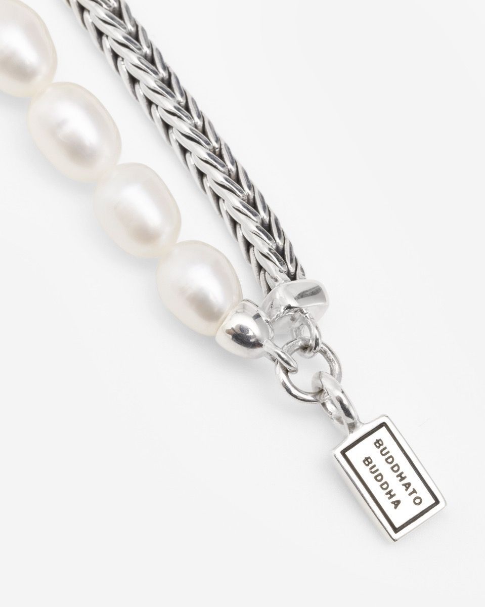 BUDDHA TO BUDDHA BARBARA MINI PAREL KETTING ZILVER 60 CM