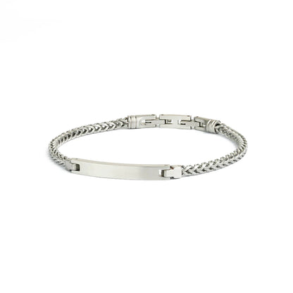GEMENI MEMENTO 3 MM ARMBAND MET ZILVEREN AFWERKING