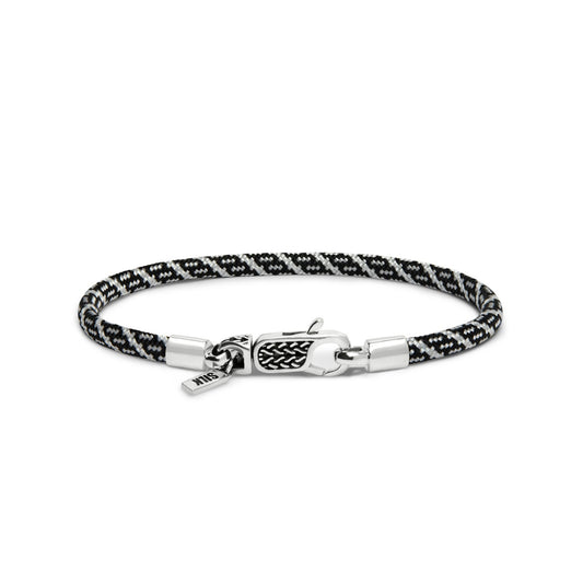SILK 782AZ5 ARMBAND ZILVER & PARACORD