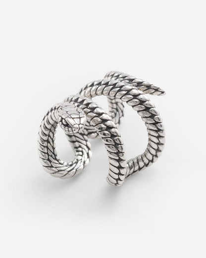 BUDDHA TO BUDDHA EARCUFF BEN SLANG ZILVER