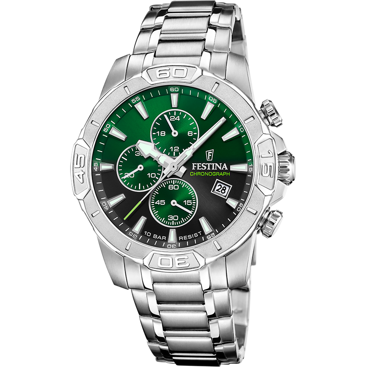FESTINA HEREN HORLOGE GROEN TIMLESS CHRONOGRAPH F20704/5