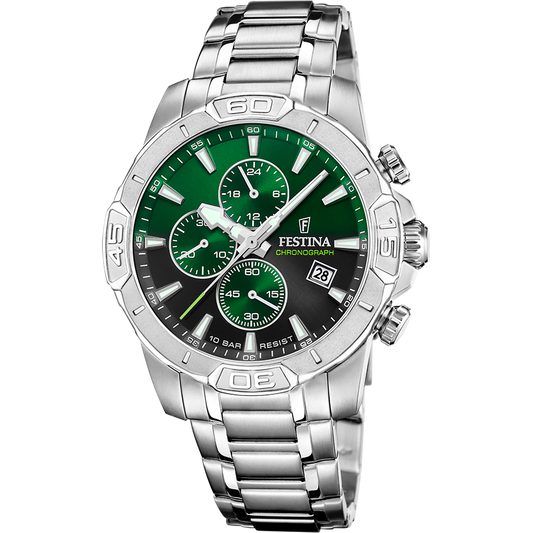FESTINA HEREN HORLOGE GROEN TIMLESS CHRONOGRAPH F20704/5
