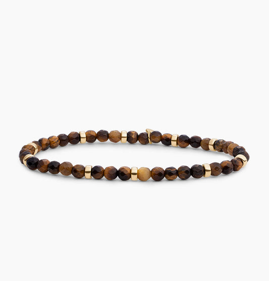SPARKLING ROUNDEL INTERSTELLAR ARMBAND TIGER EYE