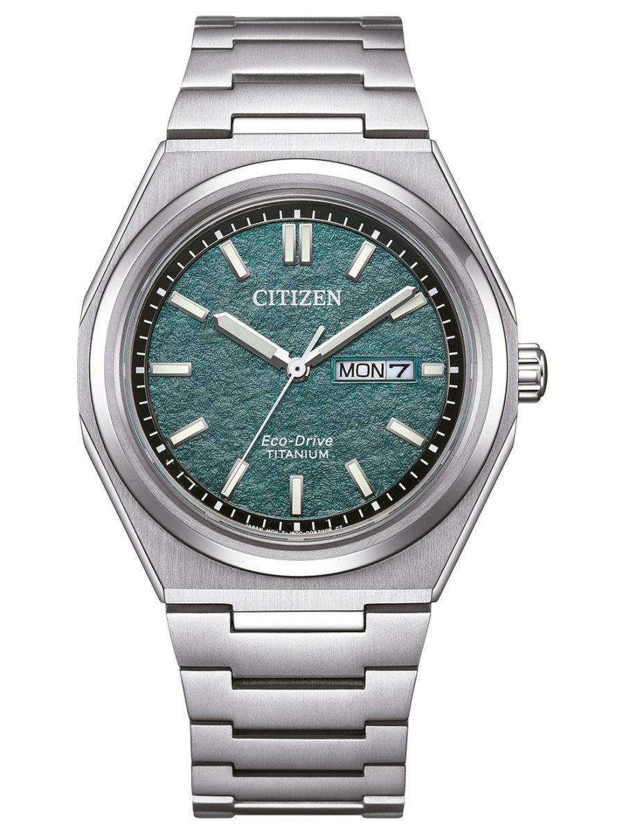 CITIZEN Super titanium™ Horloge voor Heren – Groenen Wijzerplaat AW0130-85X