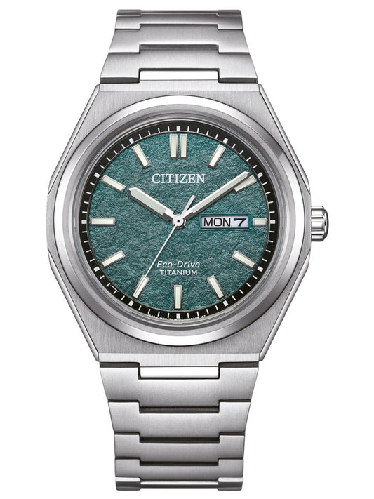 CITIZEN Super titanium™ Horloge voor Heren – Groenen Wijzerplaat AW0130-85X