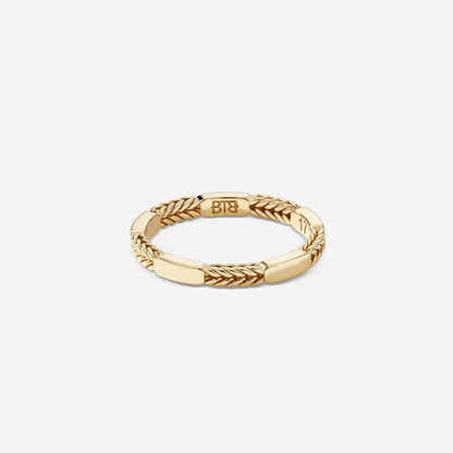 BUDDHA TO BUDDHA BARBARA STACKING RING MIX VERGULD