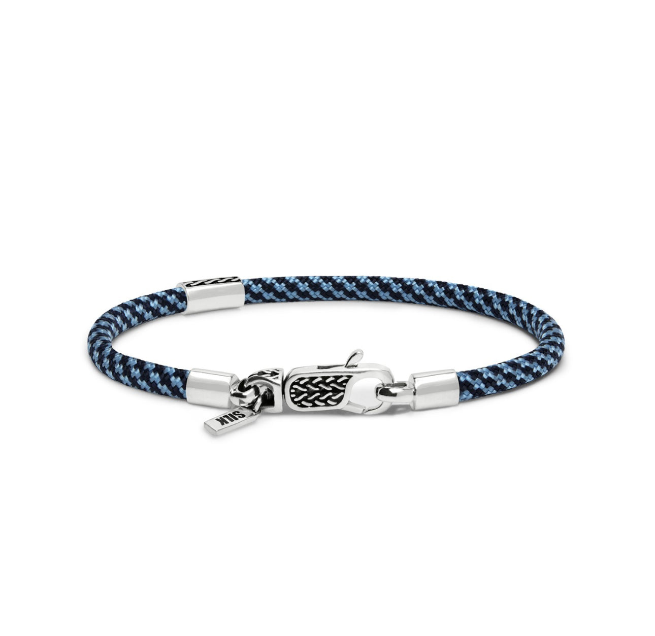 SILK 785AZ3 ARMBAND ZILVER & PARACORD