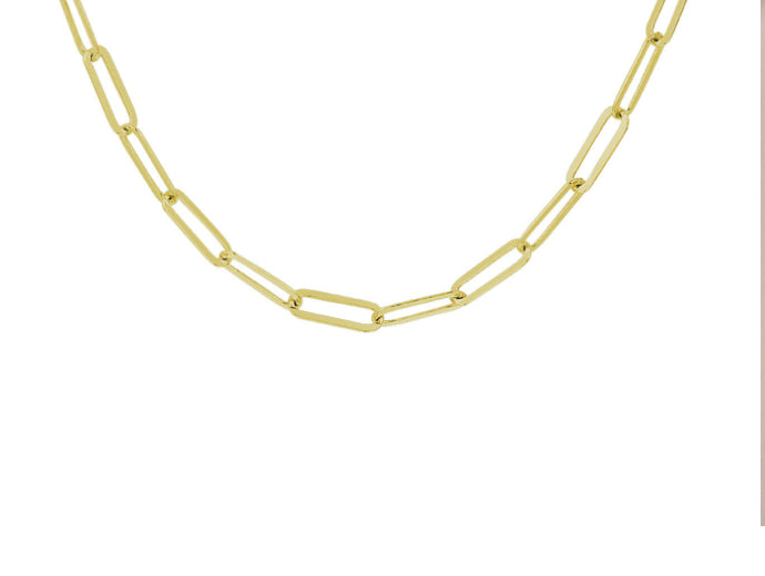 L-Kasius collier paperclip 3,8 mm 41 + 4 cm 3 micron