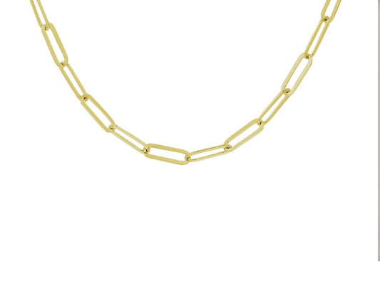L-Kasius collier paperclip 3,8 mm 41 + 4 cm 3 micron