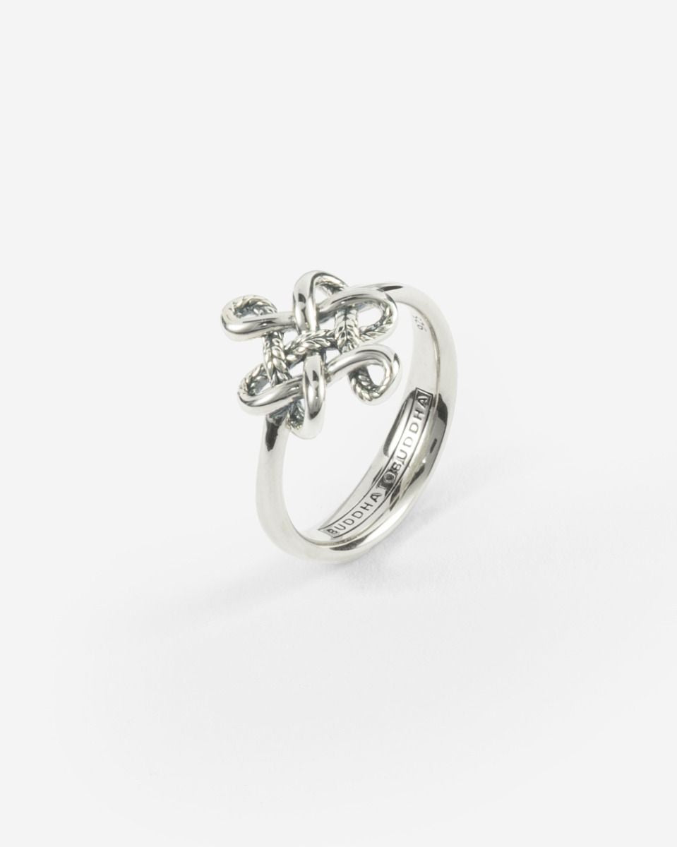 BUDDHA TO BUDDHA RING ENDLESS KNOT ZILVER