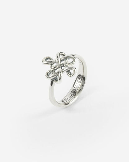 BUDDHA TO BUDDHA RING ENDLESS KNOT ZILVER