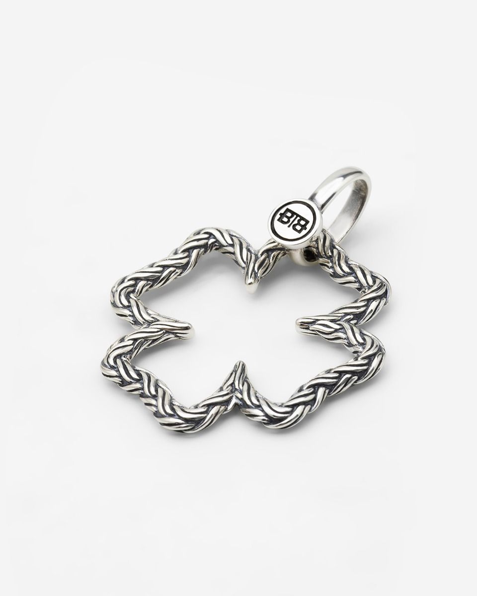 BUDDHA TO BUDDHA KATJA MINI KLAVER HANGER ZILVER