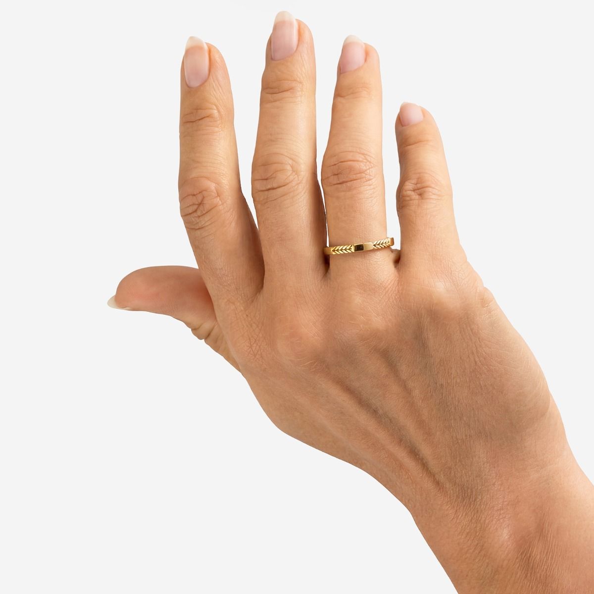 BUDDHA TO BUDDHA BARBARA STACKING RING MIX VERGULD