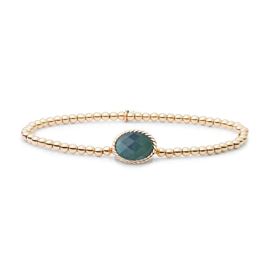 SPARKLING Bracelet Gold Labradorite Twist