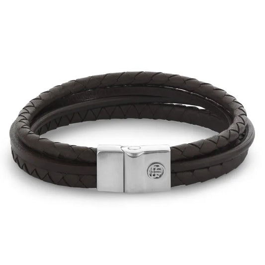 Rebel & Rose armband Full Metal Premium Combo Brown