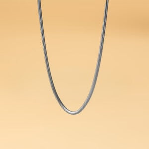 GEMINI Missa ketting in roestvrij staal met een zilveren afwerking