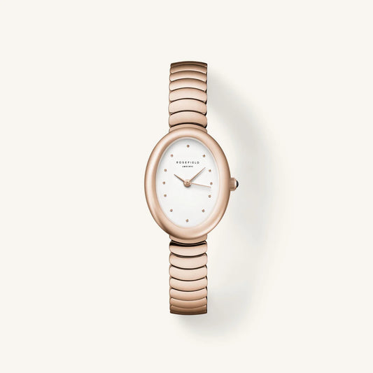 ROSEFIELD HORLOGE Ovale Rosé