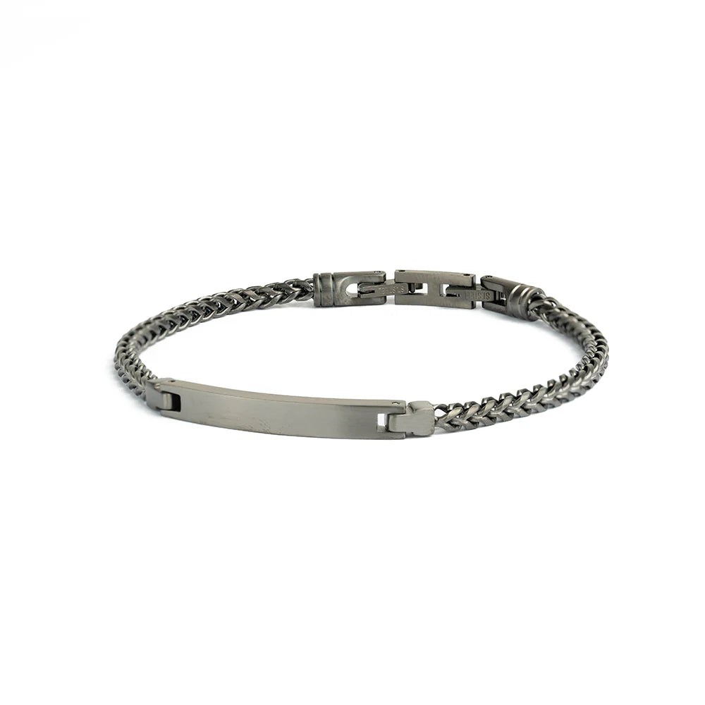 GEMENI MEMENTO 3 MM ARMBAND MET ZWARTE AFWERKING
