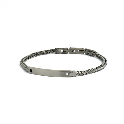 GEMENI MEMENTO 3 MM ARMBAND MET ZWARTE AFWERKING