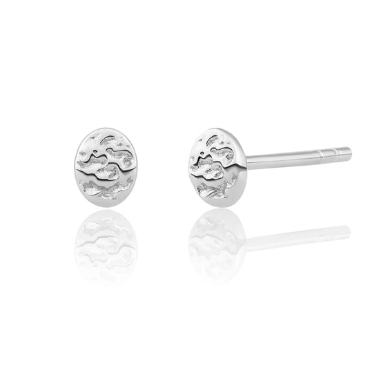 SPARKLING Earrings Fuse Studs Silver