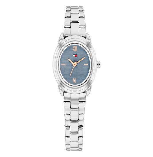 Tommy Hilfiger DEMI OVAL Zilverkleurig 28MM TH1782873