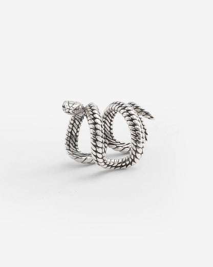 BUDDHA TO BUDDHA EARCUFF BEN SLANG ZILVER