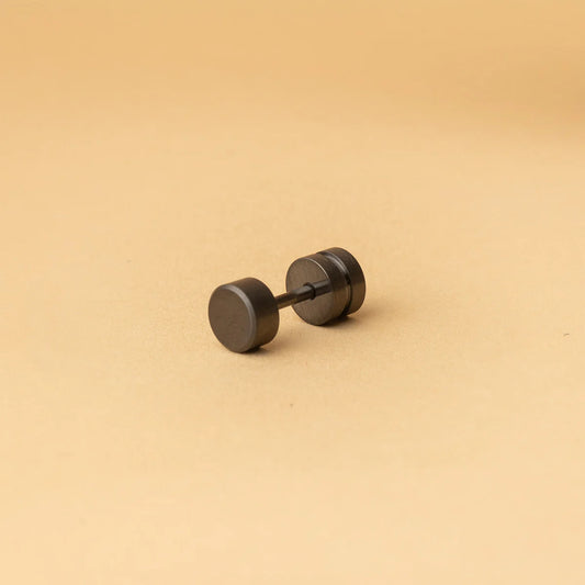 GEMINI Auris volledig titanium oorbel - rond one piece