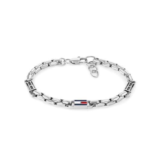 Tommy Hilfiger Roestvrijstalen 3D-vlag schakelarmband 19 cm