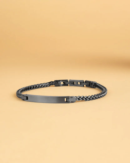 GEMENI MEMENTO 3 MM ARMBAND MET ZWARTE AFWERKING