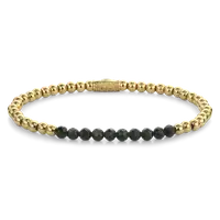 Rebel & Rose Green Glam Rocks Meets Yellowgold - 4mm